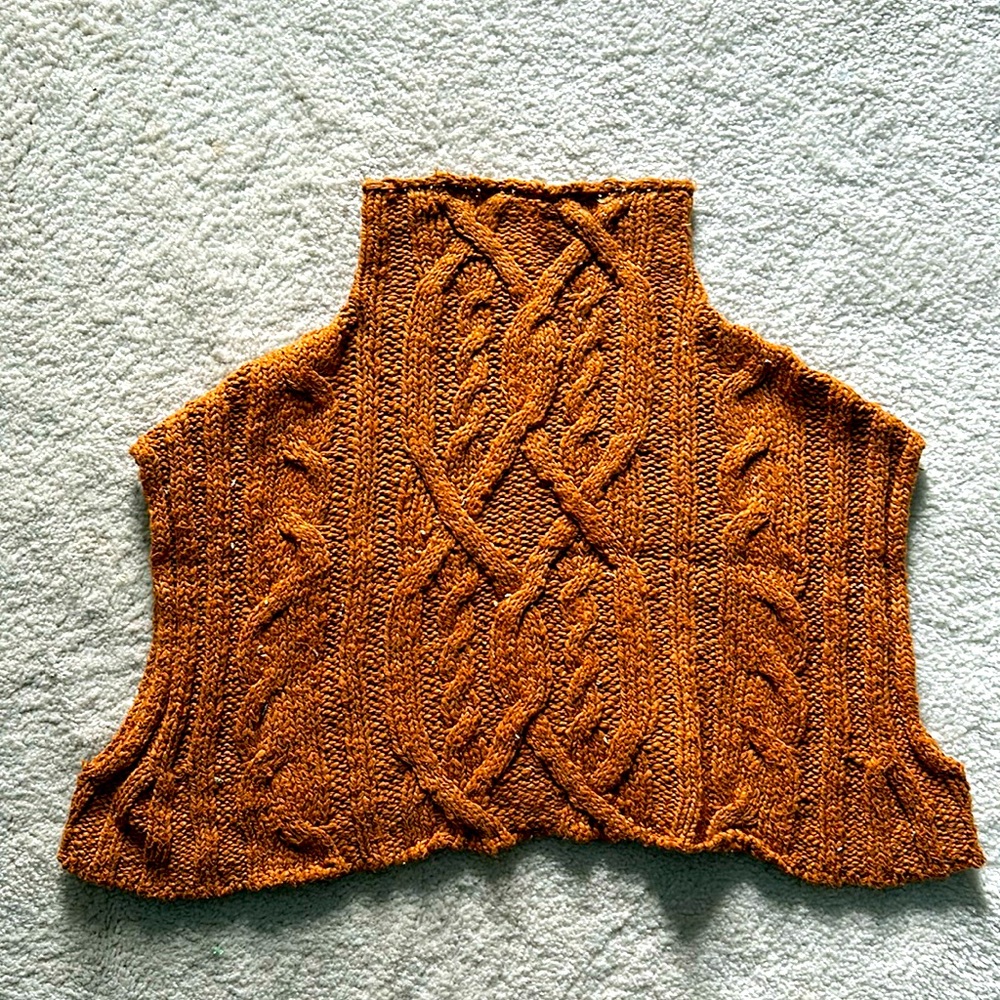 Free People cropped cowl vest